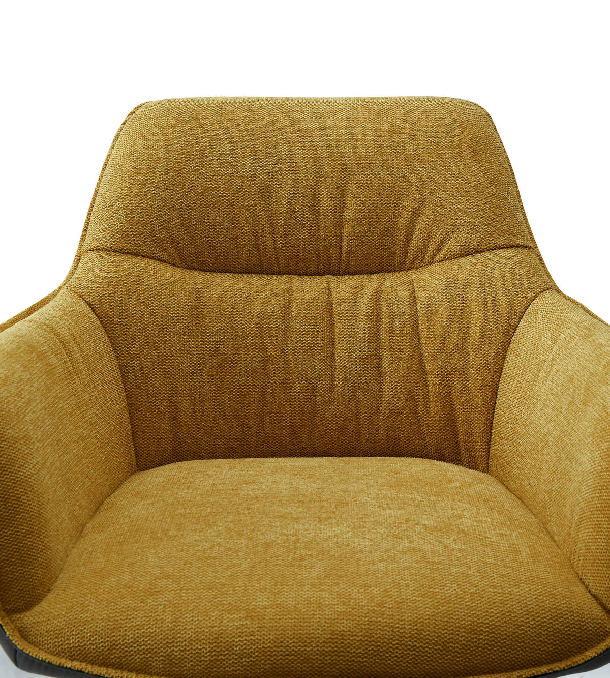 SCAUN CU BRAȚE in antracit, galben, negru  - galben/antracit, Design, metal/textil (61.5/83.5/63cm) - Novel