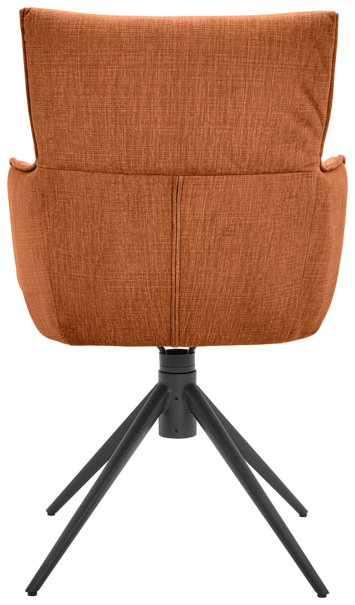 ARMLEHNSTUHL  in Eisen Velours  - Dunkelgelb/Schwarz, Design, Textil/Metall (58/91/62cm) - Dieter Knoll