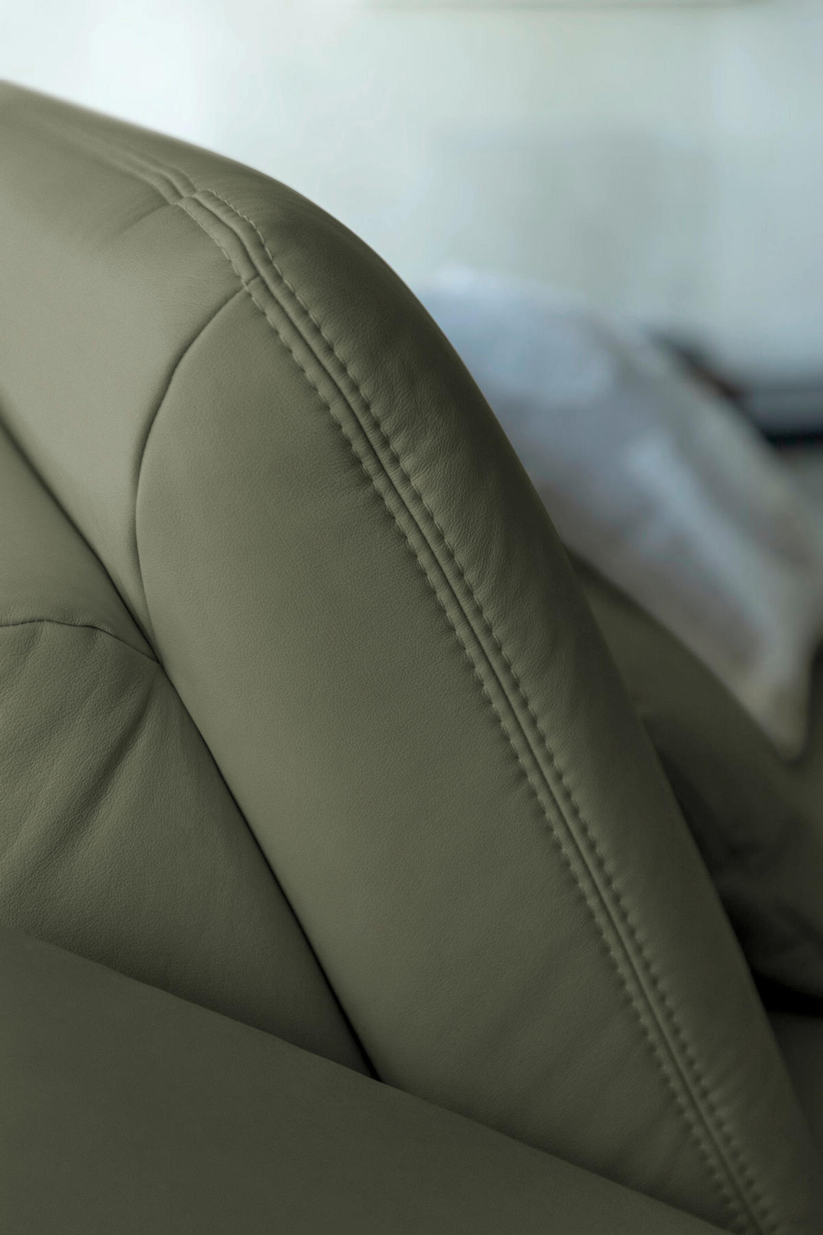 ECKSOFA JOOP! STUDIO in Echtleder Olivgrün  301/180 cm  - Schwarz/Olivgrün, KONVENTIONELL, Leder/Metall (301/180cm) - Joop!