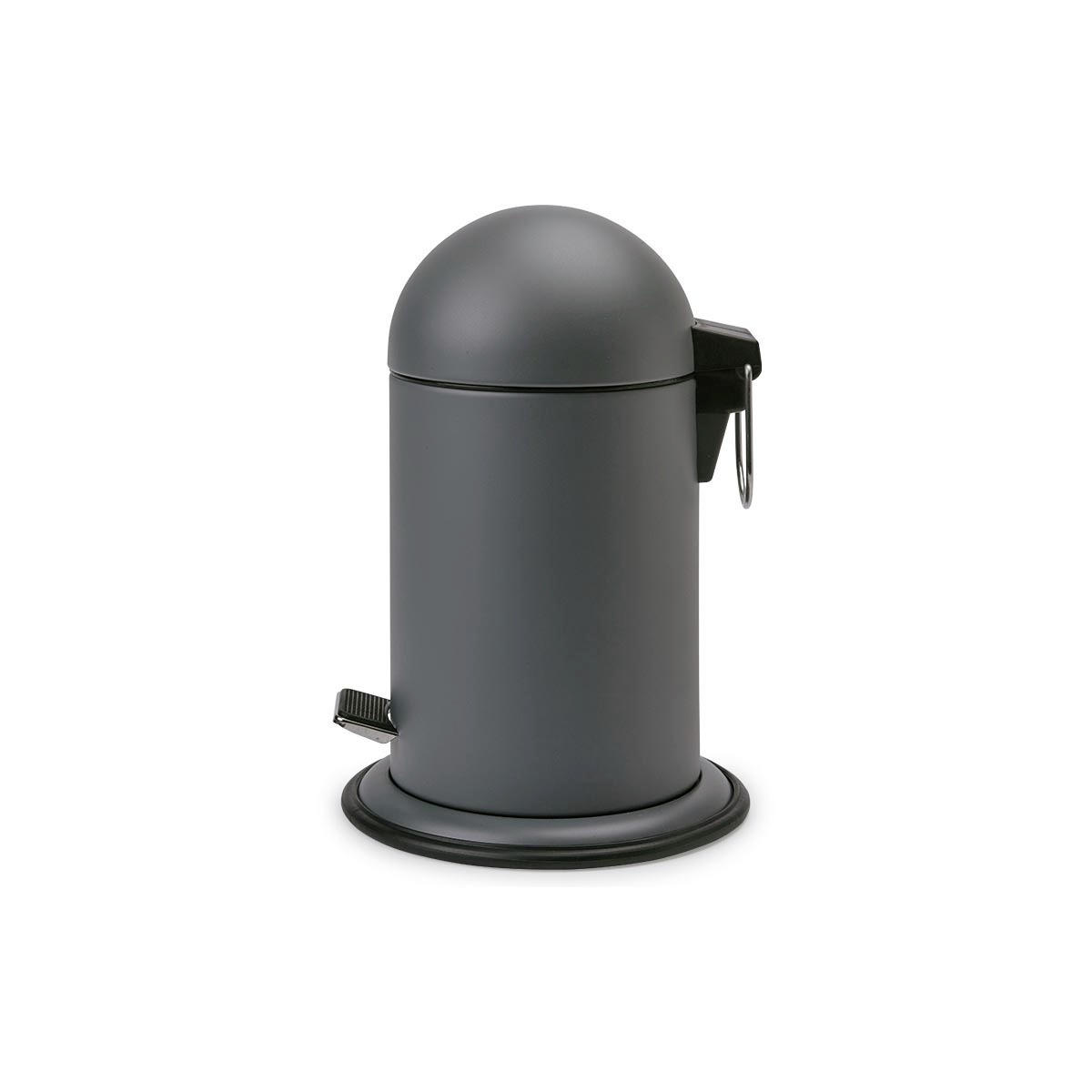 TRETEIMER Ona 3 L  - Dunkelgrau/Schwarz, Basics, Kunststoff/Metall (22/34/17cm) - Aquanova
