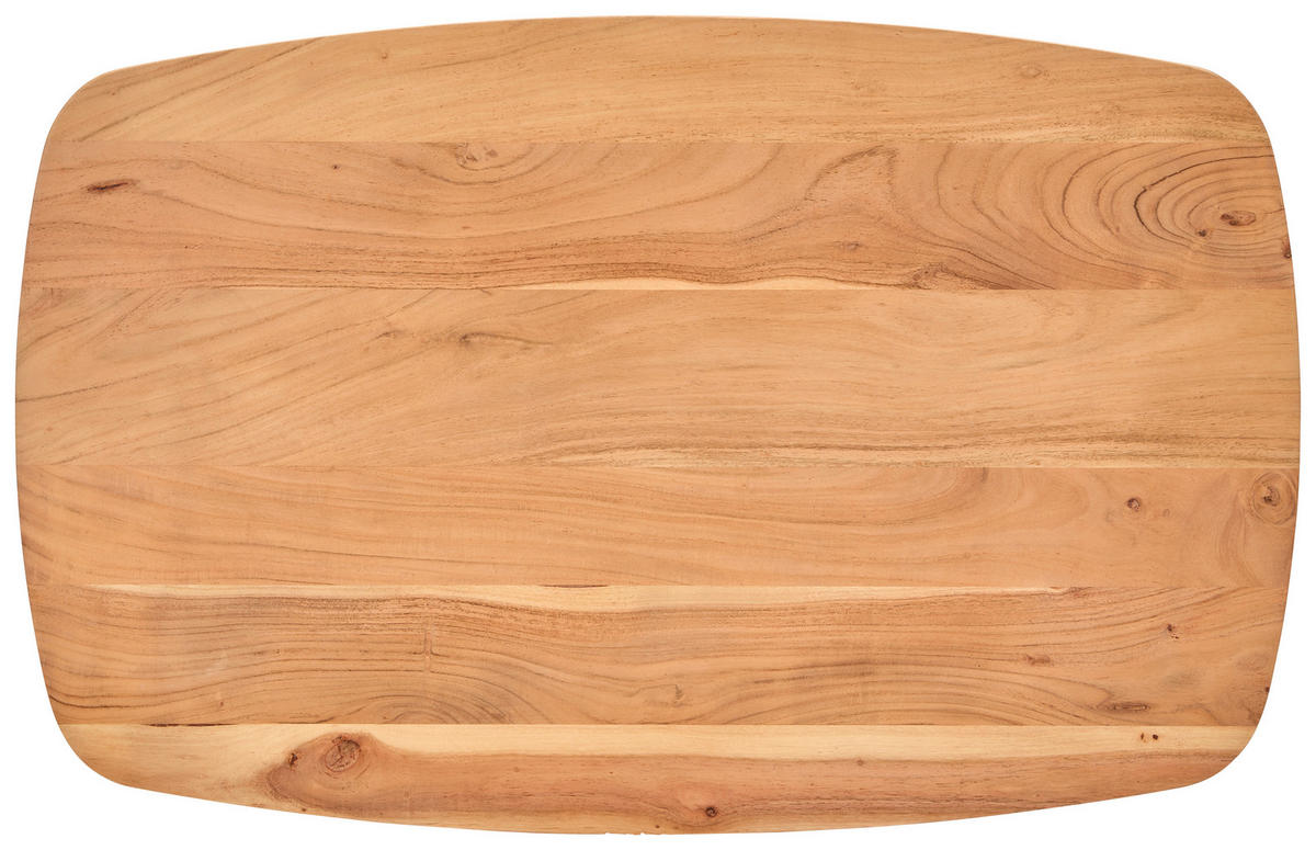 COUCHTISCH Akazie Hartholz 110/70/45 cm oval  - Akaziefarben, Design, Holz (110/70/45cm) - Livetastic