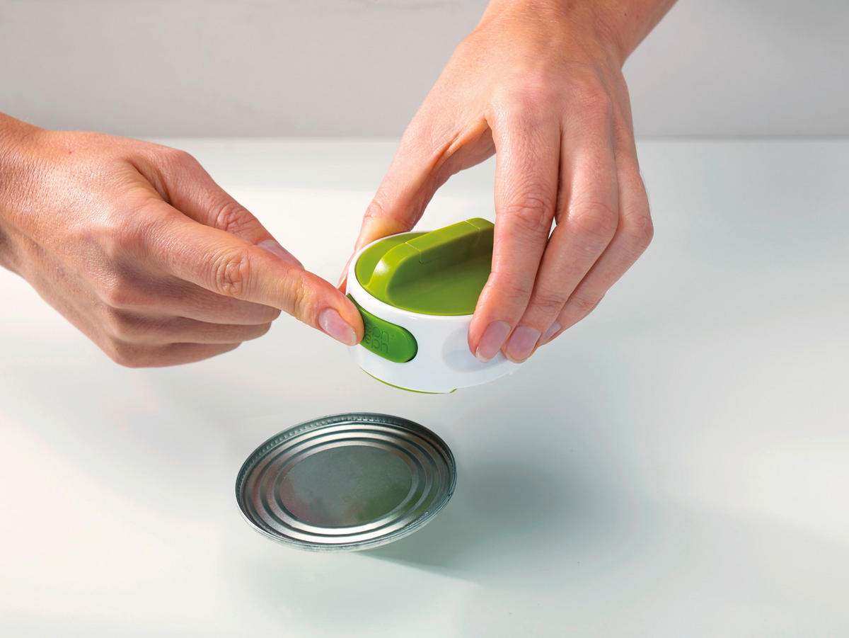 ODPIRAČ ZA KONZERVE 20005   5,2/6,7/5,2 cm                  - zelena/bela, Basics, kovina (5,2/6,7/5,2cm) - Joseph Joseph