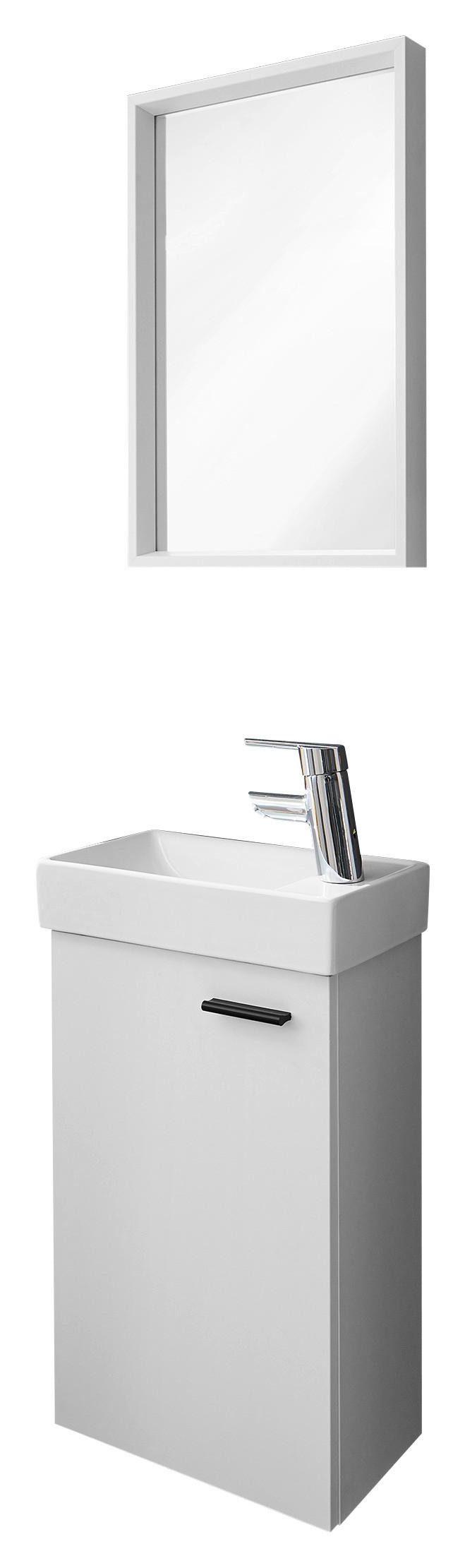 GÄSTEBAD 40 cm  - Weiß, KONVENTIONELL, Holzwerkstoff (40cm) - Xora