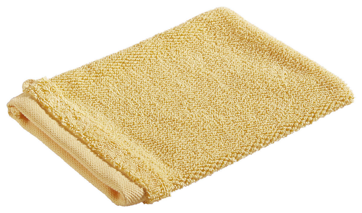 WASCHLAPPEN BONITA Currygelb 4-teilig  - Currygelb, Natur, Textil (16/21cm) - Bio:Vio