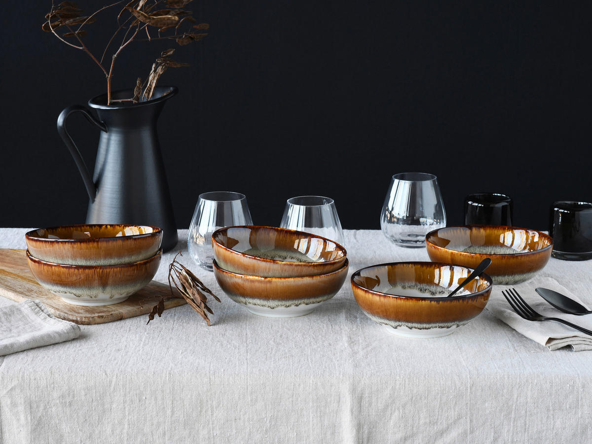 SCHÜSSELSET Cascade 6-teilig  - Design, Keramik - Creatable
