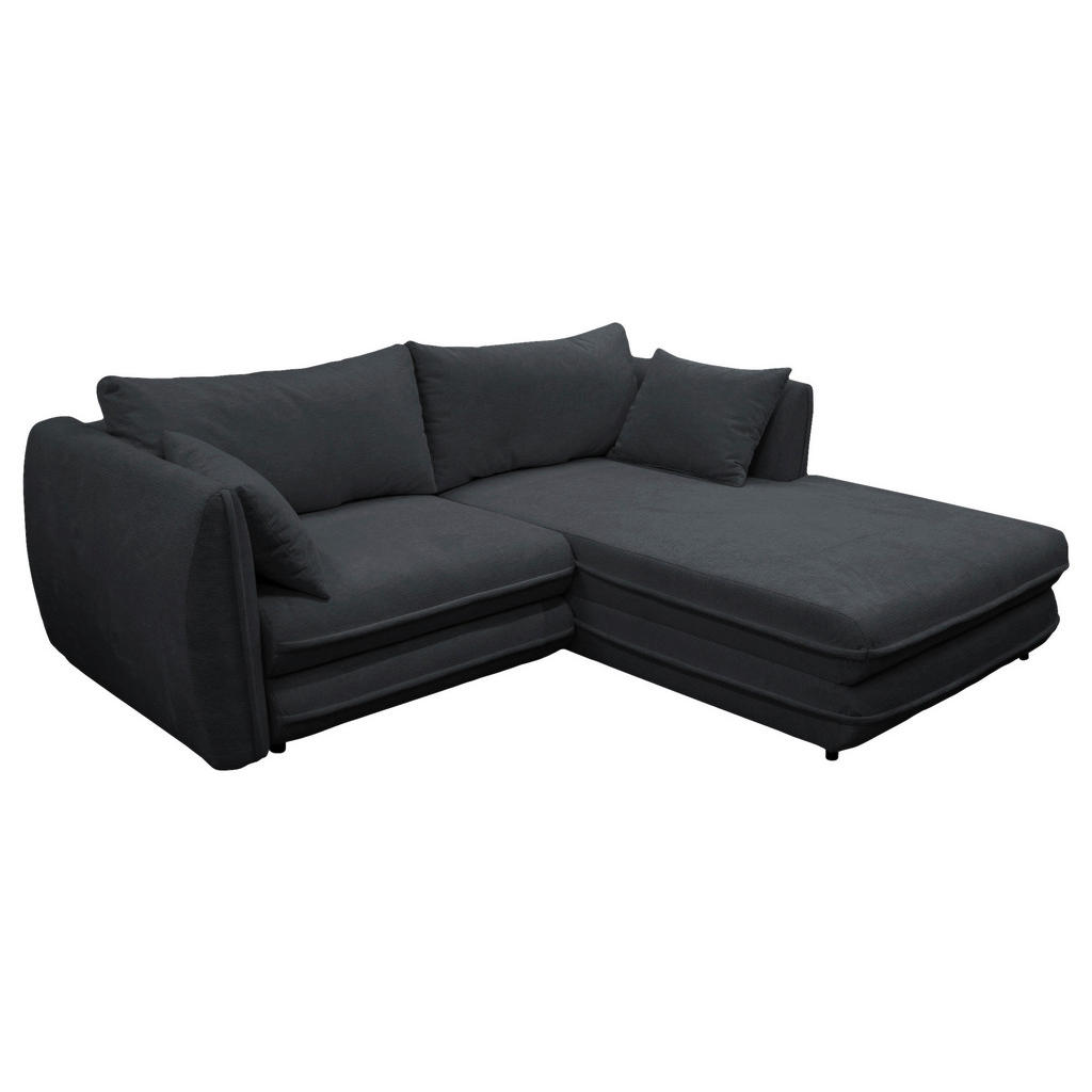 Thumbnail - Mid.you Ecksofa, Schwarz, Textil, Ottomane rechts, L-Form, 240x201 cm, Liegefunktion, Wohnzimmer, Sofas & Couches, Wohnl...
