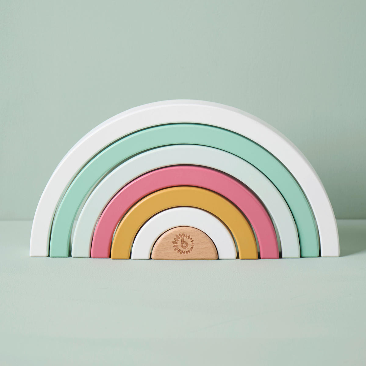 STAPELTURM Regenbogen Berry  - Multicolor, Basics, Holz (2,5/11,5/24cm)