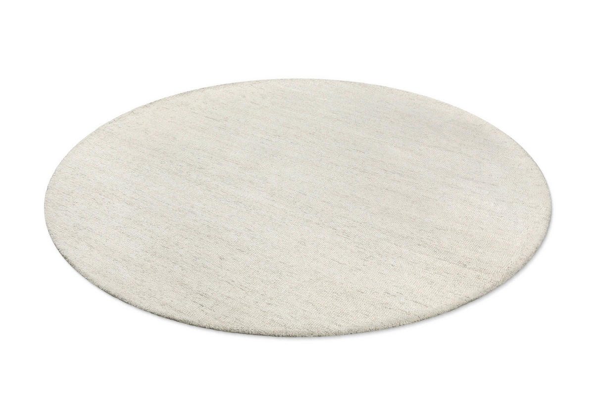 WEBTEPPICH 200 cm Hamptons Sixteen Elfenbein rund  - Elfenbein, KONVENTIONELL, Textil (200cm) - WECON HOME