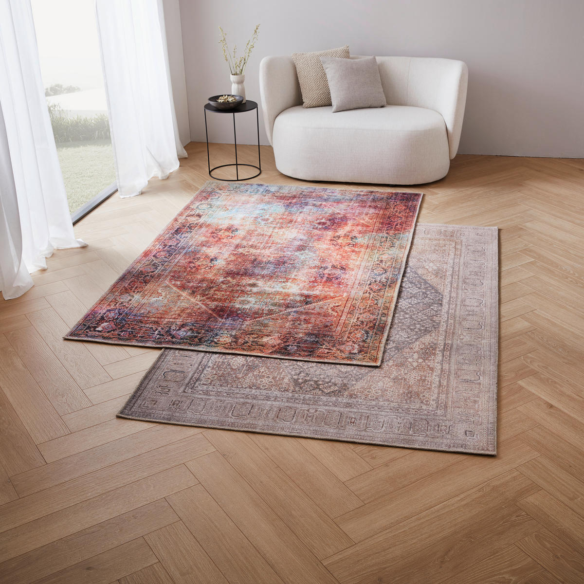 VINTAGE-TEPPICH 135/190 cm Bidjar Modern Braun  - Braun, LIFESTYLE, Textil (135/190cm) - Novel
