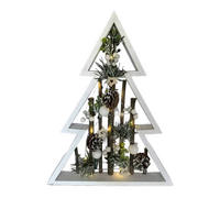DEKOSTERN  - Multicolor, LIFESTYLE, Naturmaterialien/Holz (44/44cm) - X-Mas