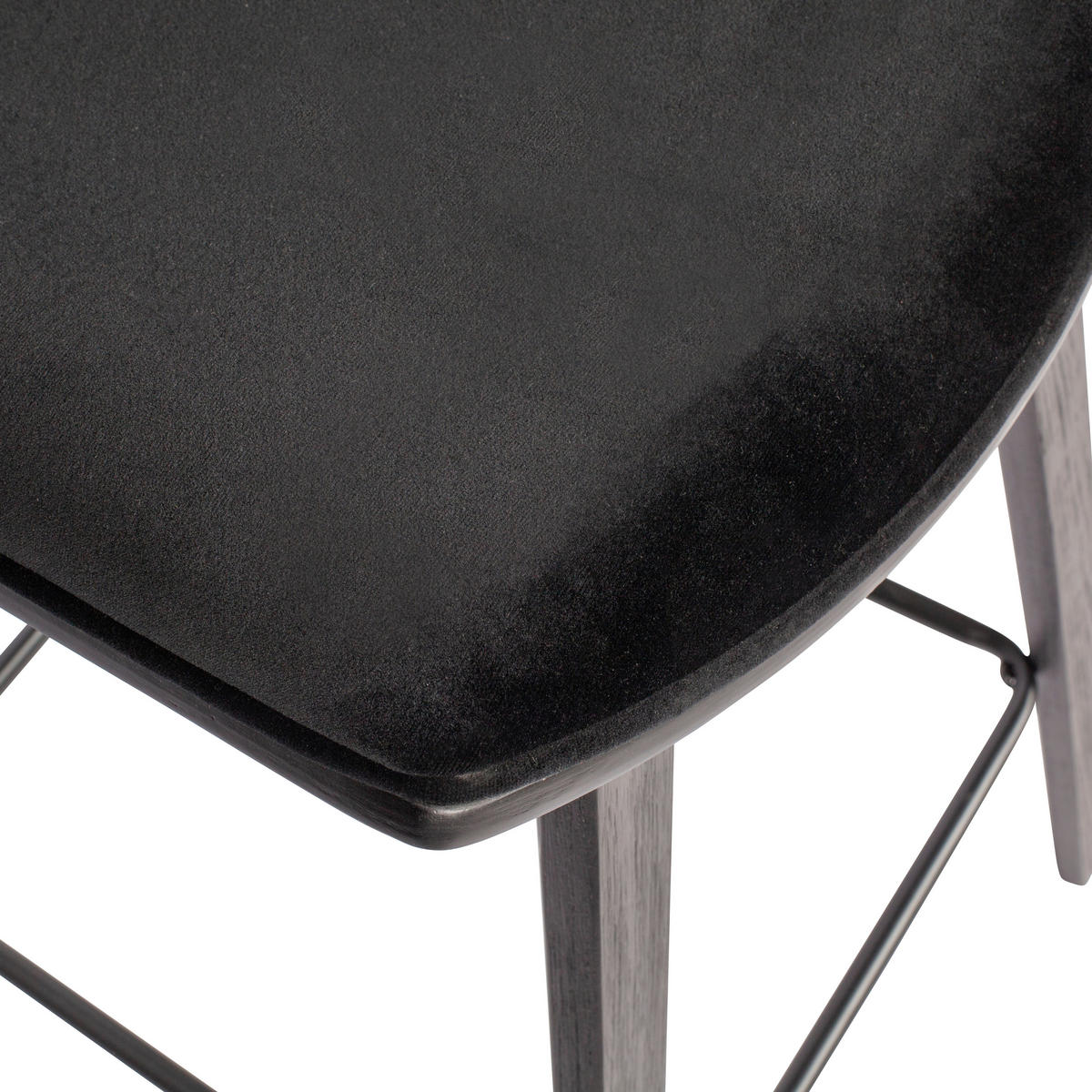 BARHOCKER-SET in Schwarz  - Schwarz, MODERN, Textil/Metall (42/91/48cm) - Livetastic