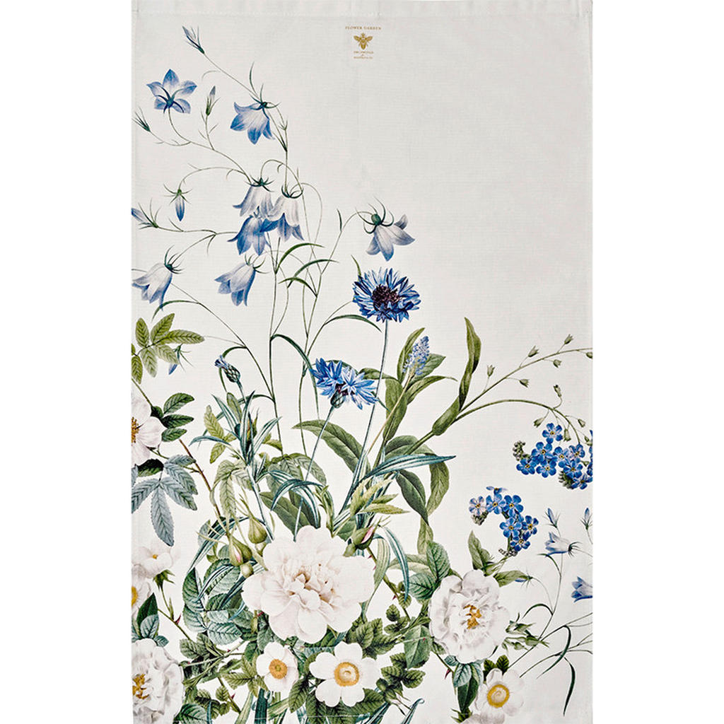 Thumbnail - Geschirrtuch-Set Blue Flower Garden, Hellblau, Textil, 3-teilig, Blume, 50x70 cm, Kochen, Geschirrtücher & Schürzen, Ges...