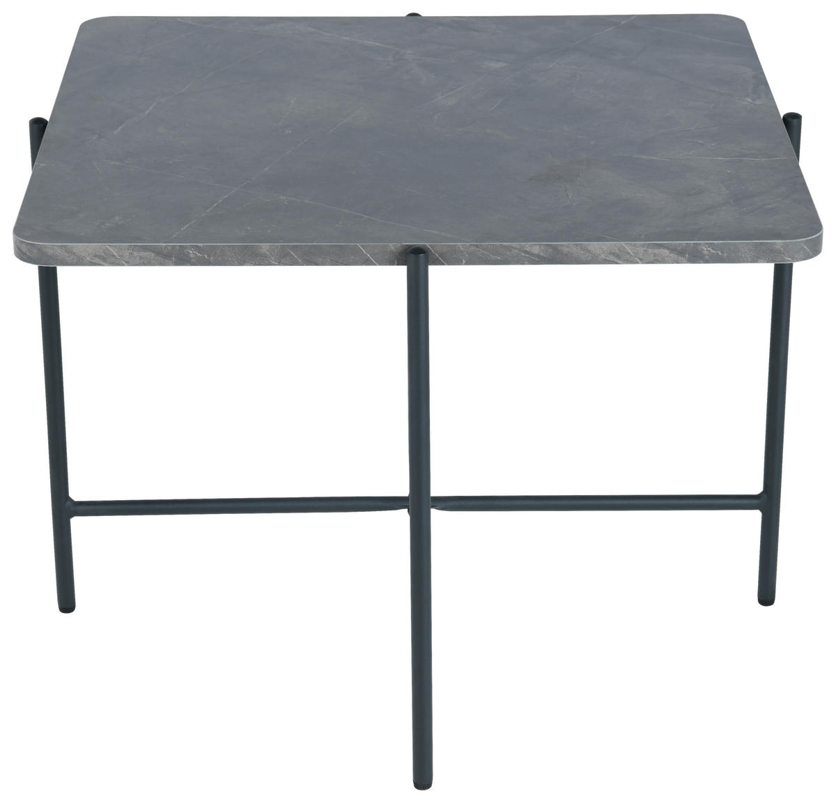 COUCHTISCH in Metall, Holzwerkstoff  - Schwarz/Grau, Design, Holzwerkstoff/Metall (60/45/60cm) - MID.YOU