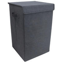 WÄSCHEKORB - Anthrazit, MODERN, Textil (30/50/30cm) - MID.YOU