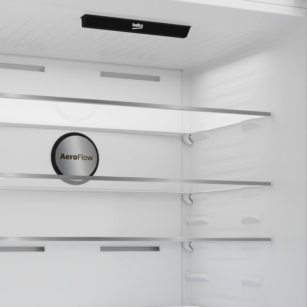 KÜHL-GEFRIER-KOMBINATION B5RCNE615ZXP  - Edelstahlfarben, Basics, Metall (76/193/83cm) - Beko