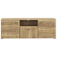 TV-ELEMENT barve hrasta  - siva/barve hrasta, Moderno, kovina/umetna masa (149,8/53,7/41,8cm) - Hom`in