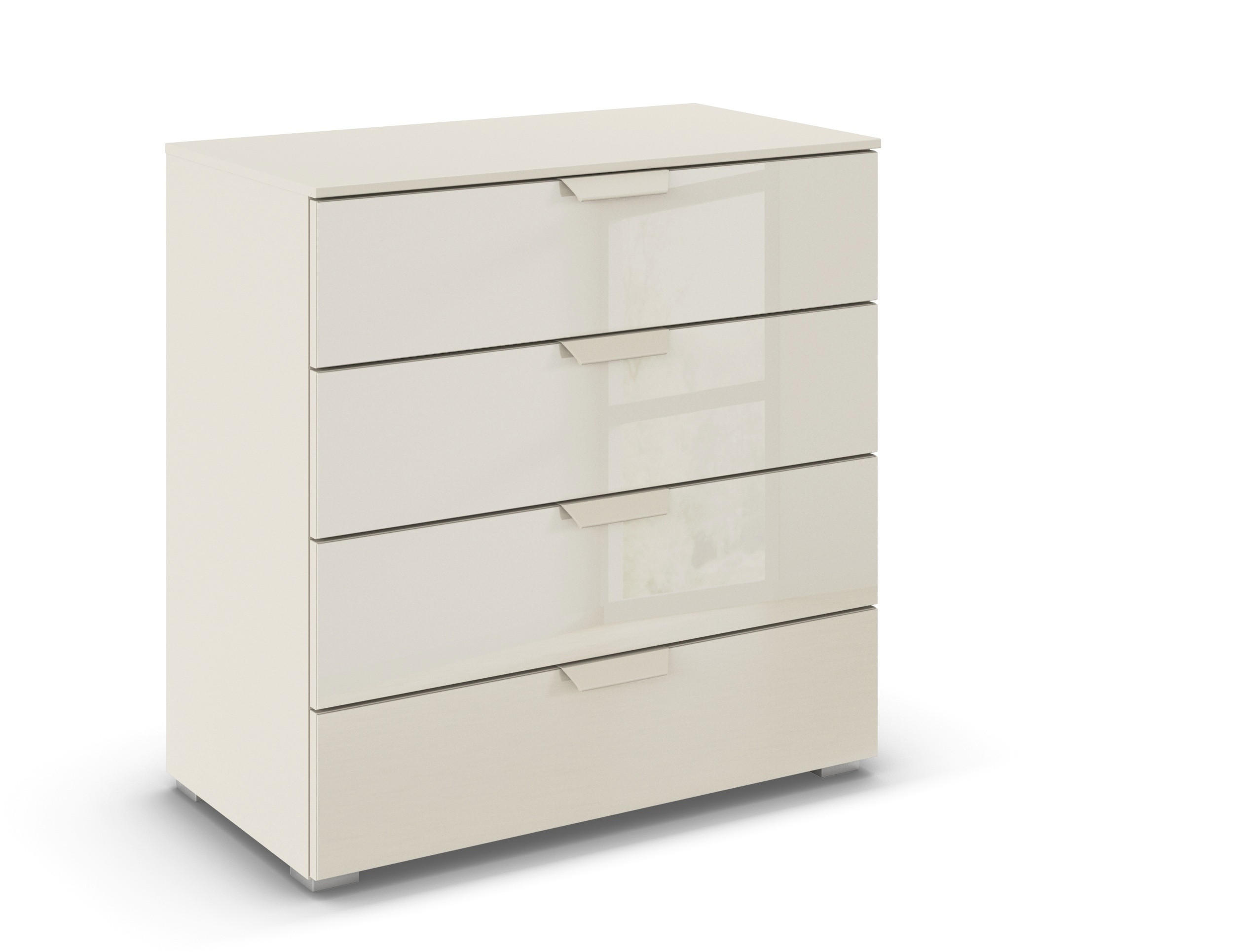 KOMMODE  in 80/81/42 cm  - Champagner, Design, Glas/Holzwerkstoff (80/81/42cm) - Carryhome
