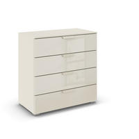 KOMMODE  in 80/81/42 cm  - Champagner, Design, Glas/Holzwerkstoff (80/81/42cm) - Carryhome