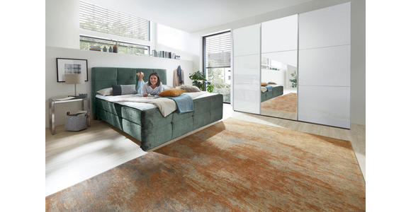 BOXBETT 140/200 cm  in Türkis  - Türkis/Chromfarben, MODERN, Holz/Holzwerkstoff (140/200cm) - Esposa