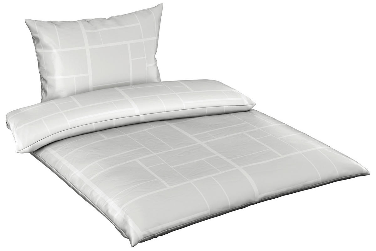 POSTELJINA ALINE 140/200 cm saten bela  - bela, Konvencionalno, tekstil (140/200cm) - Dieter Knoll
