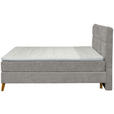 BOXSPRINGBETT 160/200 cm  in Grau  - Eichefarben/Grau, KONVENTIONELL, Holz/Textil (160/200cm) - Carryhome