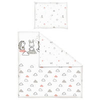 BABYBETTWÄSCHE 80/80 cm  - Taupe/Altrosa, Trend, Textil (80/80cm) - Patinio