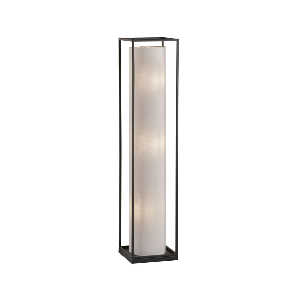 GOLVLAMPA Thor 25/2/114,50 cm    - vit/svart, Klassisk, metall/textil (25/2/114,50cm) - Fischer & Honsel