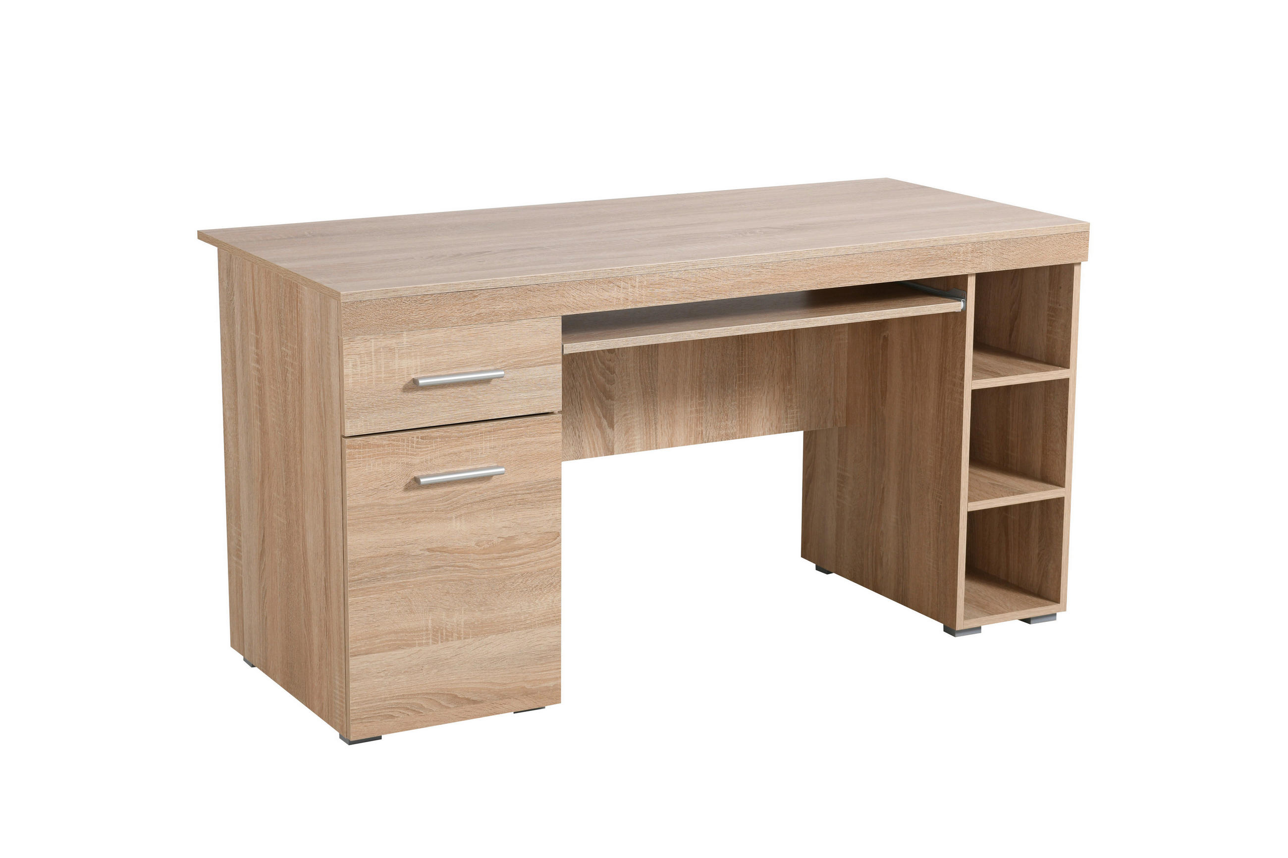 ÍRÓASZTAL 145/76/66 cm  - Sonoma tölgy, Basics, faalapú anyag (145/76/66cm) - Xora