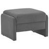 HOCKER in Textil Grau  - Schwarz/Grau, MODERN, Kunststoff/Textil (70/47/60cm) - Pure Home Comfort