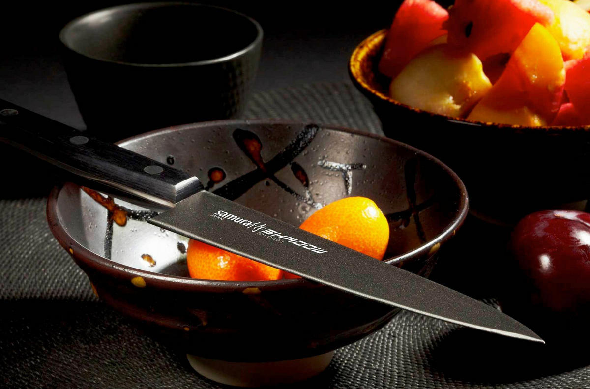 UNIVERZALNI NOŽ  SHADOW        22,5 cm    nerjaveče jeklo - črna, Basics, kovina/umetna masa (22,5cm) - Samura