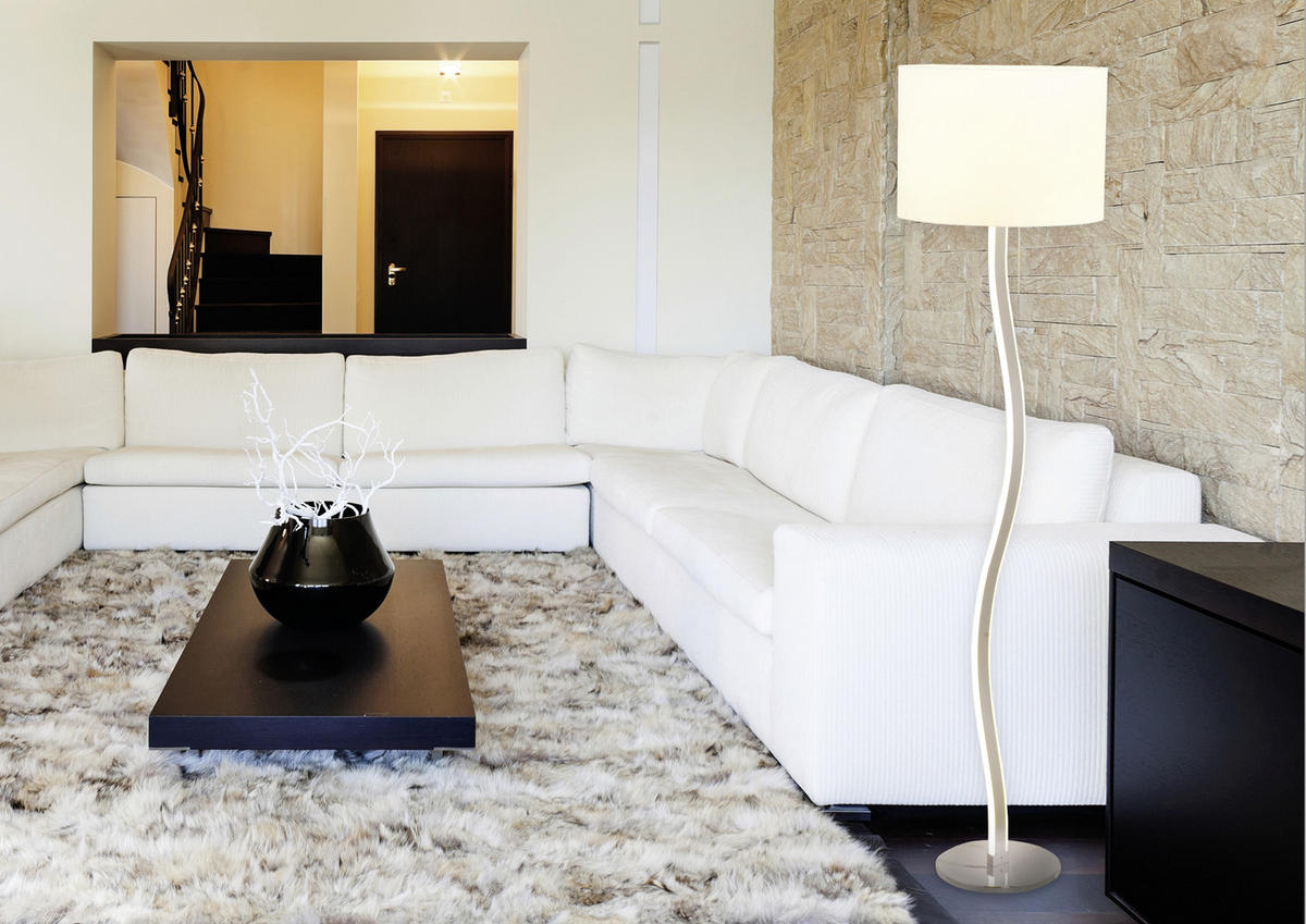 STEHLEUCHTE 40/192 cm    - Weiß, Design, Kunststoff/Metall (40/192cm) - Näve