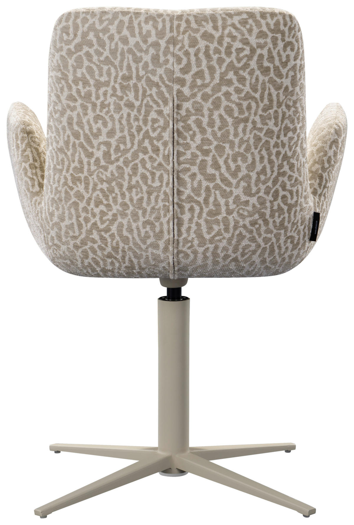 ARMLEHNSTUHL  in Eisen Mikrofaser  - Taupe/Schwarz, Design, Textil/Metall (62/85,5/61,5cm) - Lomoco