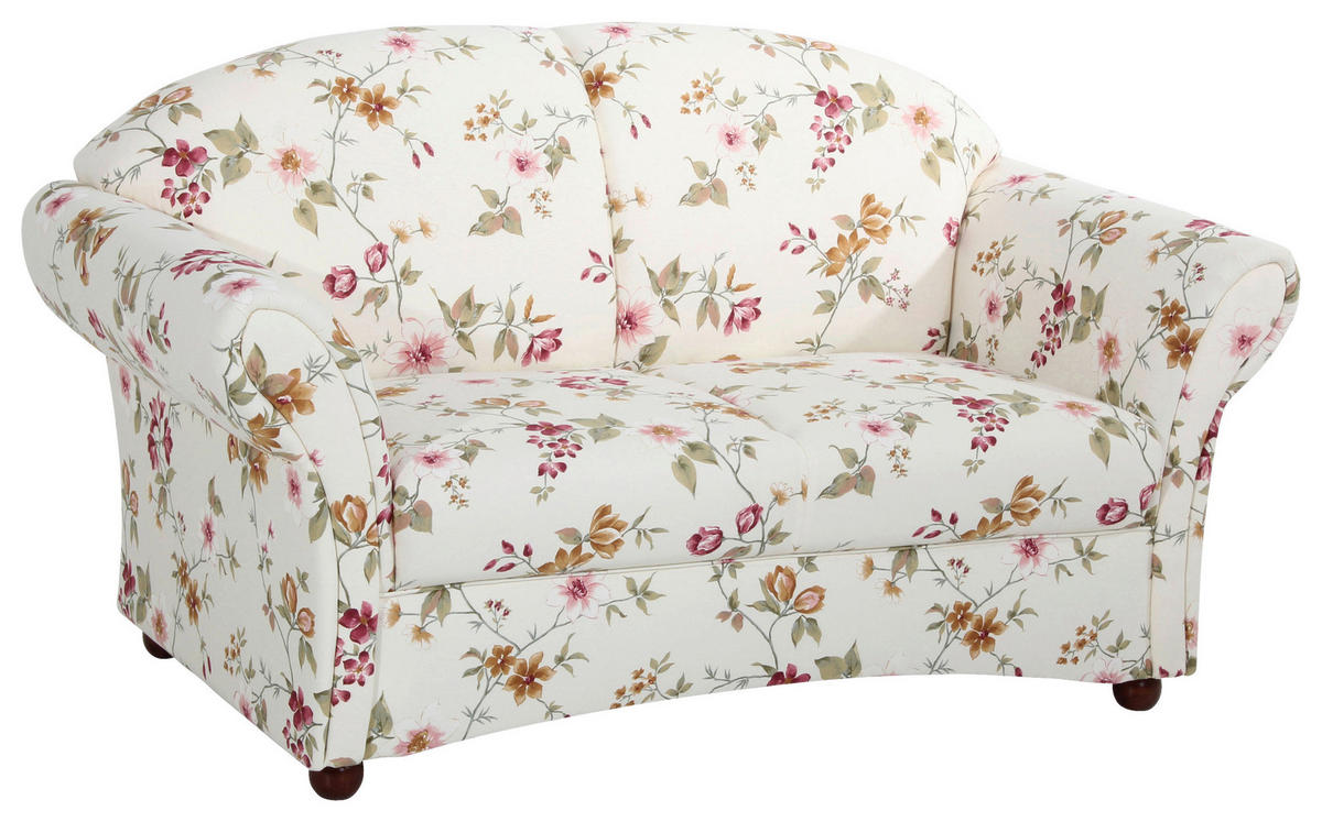 2-SITZER-SOFA in Flachgewebe Rot, Weiss  - Weiss/Rot, Design, Holz/Textil (151/85/81cm) - Max Winzer