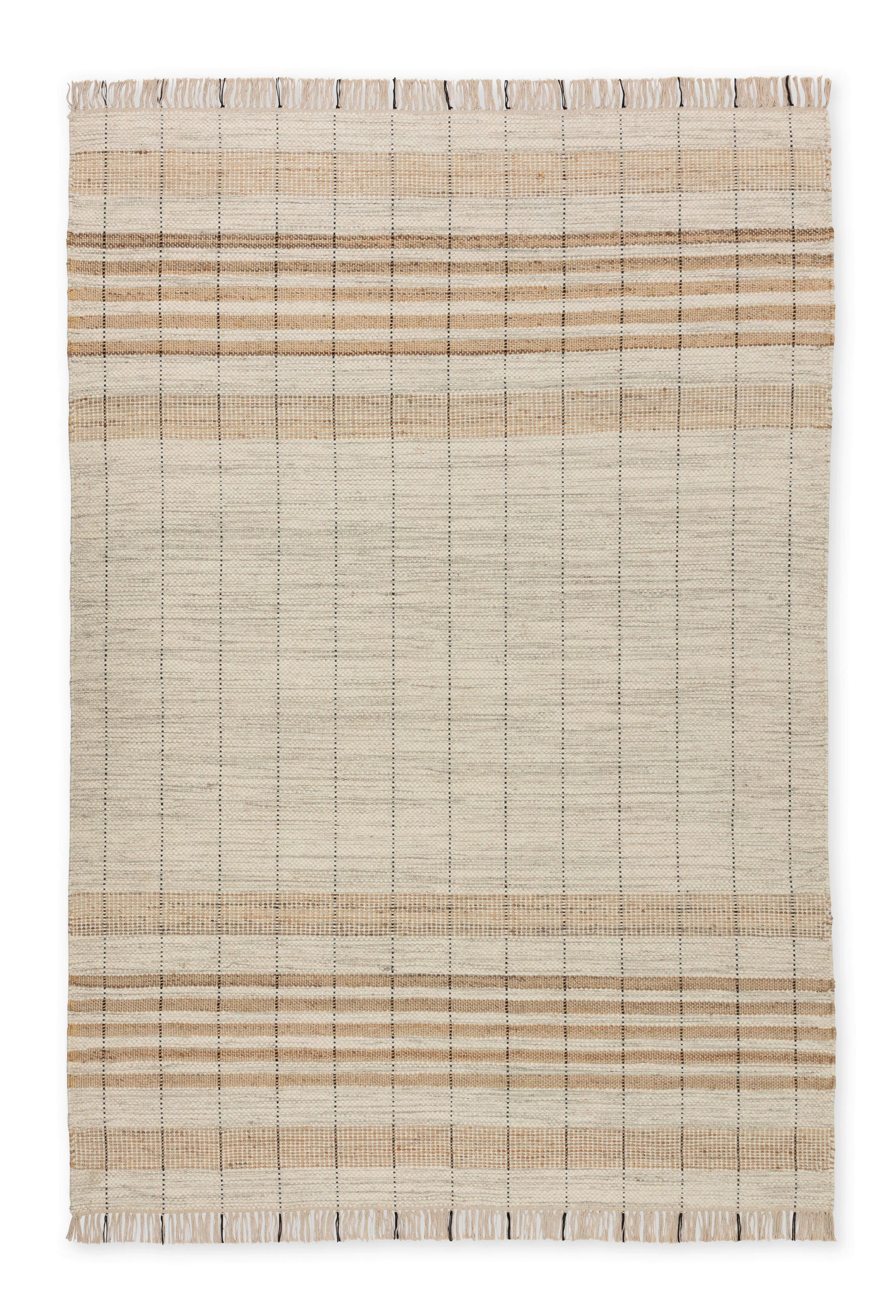 HANDWEBTEPPICH 60/110 cm Neria Creme rechteckig  - Creme, Basics, Textil (60/110cm) - Schöner Wohnen