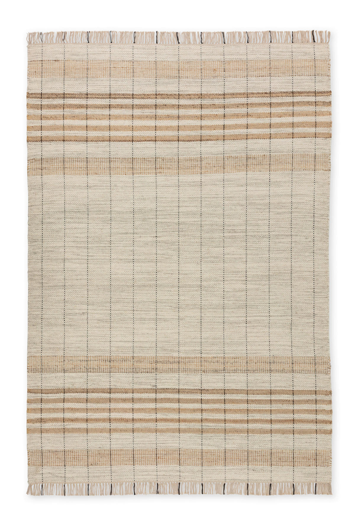 HANDWEBTEPPICH 60/110 cm Neria Creme rechteckig  - Creme, Basics, Textil (60/110cm) - Schöner Wohnen