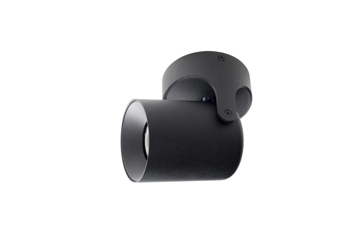 DECKENLEUCHTE 10/17 cm   - Schwarz, Basics, Metall (10/17cm) - Zuiver