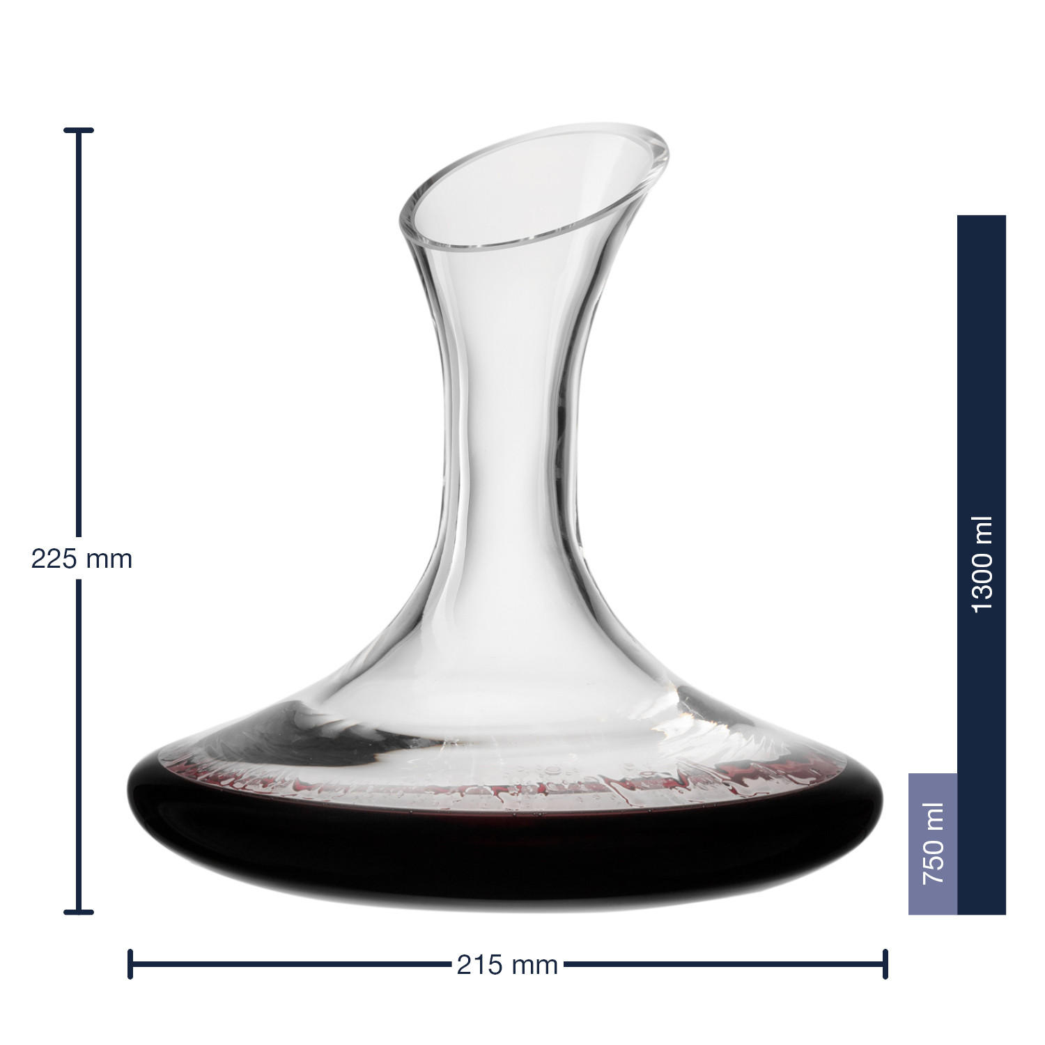 DEKANTER  - Klar, Design, Glas (22/22,5cm) - Leonardo