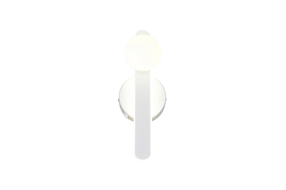 LED-WANDLEUCHTE Napoli 12/34,5 cm  - Weiß, Design, Glas/Kunststoff (12/34,5cm) - Trio Leuchten