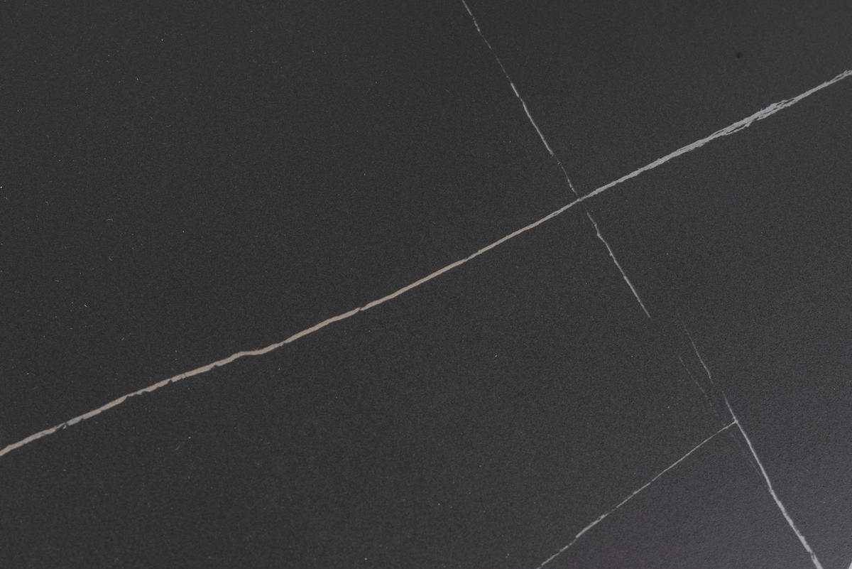 BEISTELLTISCH in Keramik  - Schwarz, Design, Keramik/Metall (60/45cm) - Livetastic