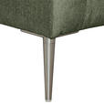 ECKSOFA Grün Chenille Rückenkissen, Rücken echt  - Silberfarben/Grün, KONVENTIONELL, Textil/Metall (284/143cm) - Carryhome