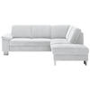 ECKSOFA in Cord Silberfarben  - Edelstahlfarben/Silberfarben, Konventionell, Textil/Metall (248/200cm) - Beldomo System