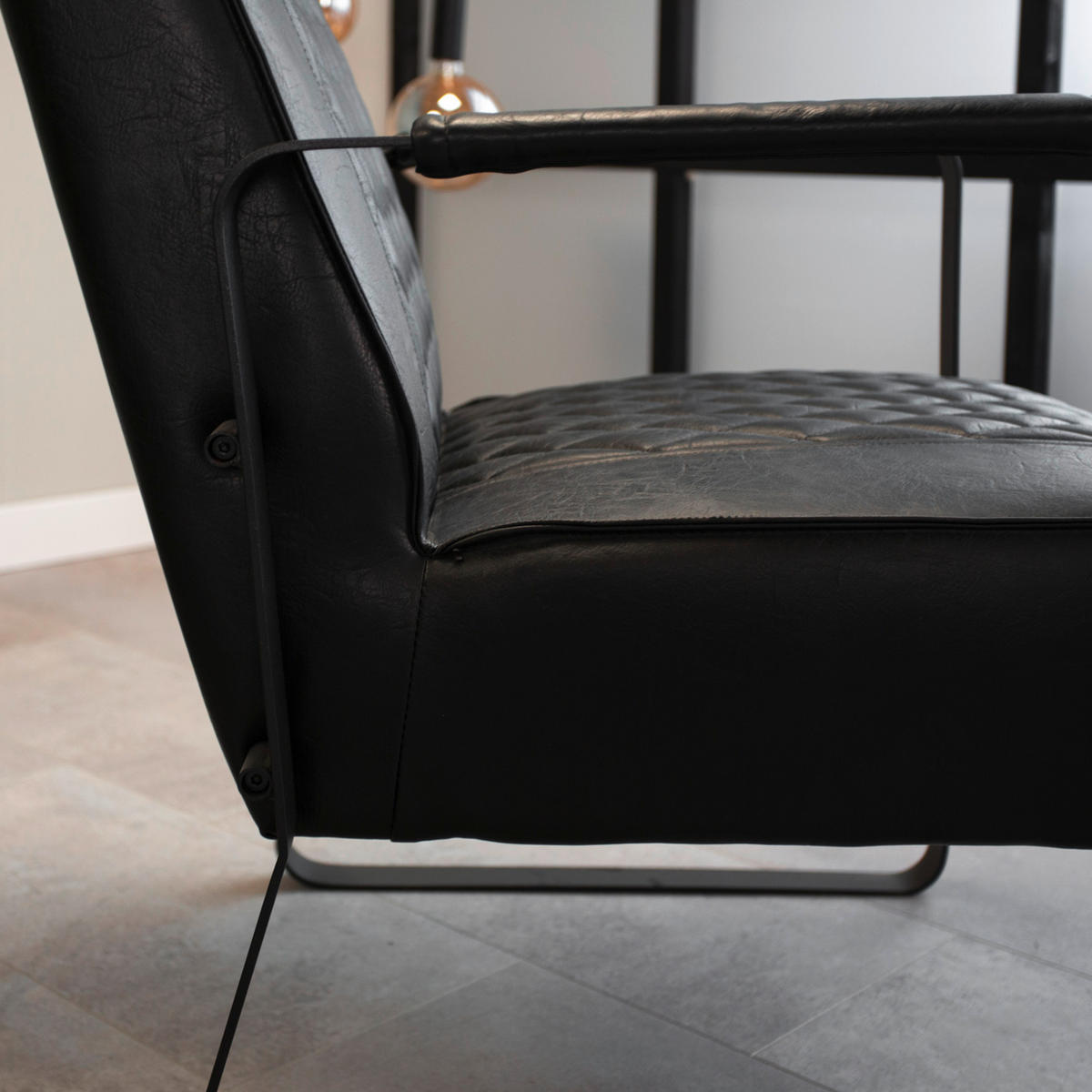 SESSEL in Mikrofaser Schwarz  - Schwarz, MODERN, Textil/Metall (65/82/76cm) - MID.YOU