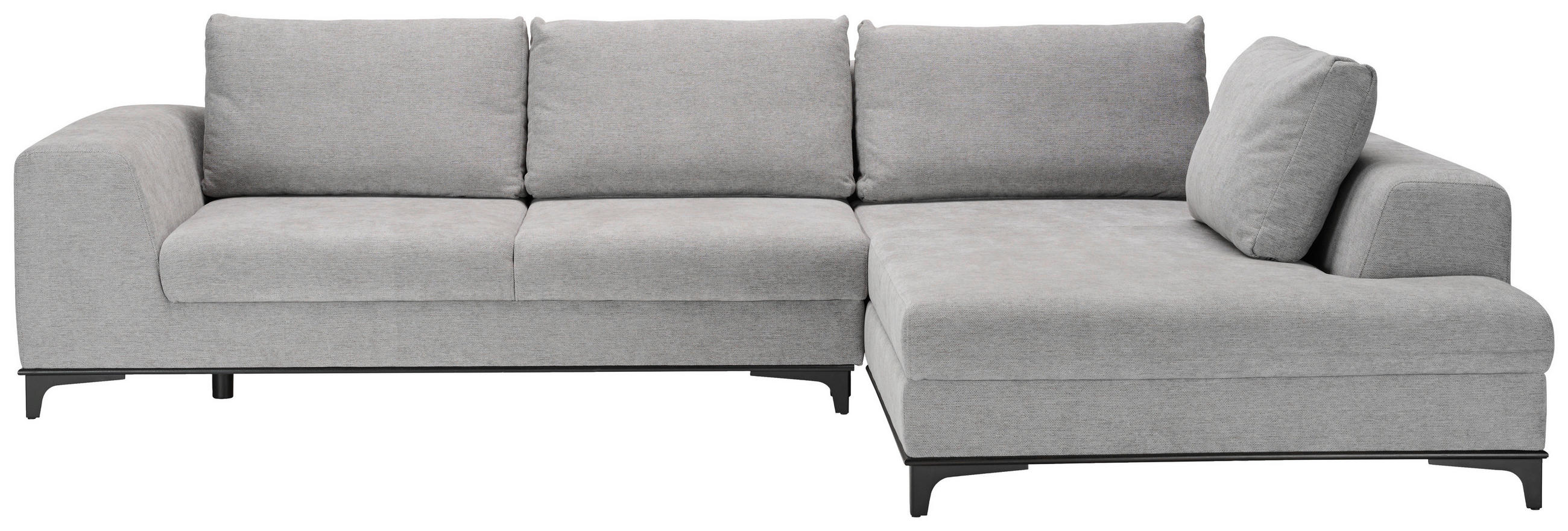 UGAONA GARNITURA siva  - siva/crna, Dizajnerski, tekstil/metal (314/211cm) - Stylife