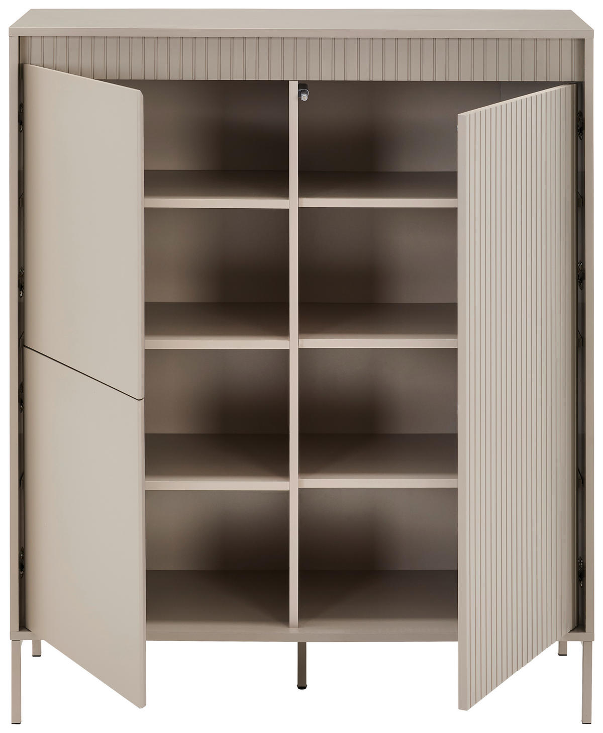 HÖG BYRÅ  i 102,8/123,2/40 cm  - kashmir, Trend, metall/trämaterial (102,8/123,2/40cm) - Xora