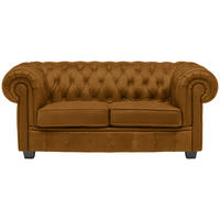 CHESTERFIELD SOFA kari žuta  - kari žuta/vendž, Lajfstajl, tekstil/drvo (180/76,5/96cm) - Landscape