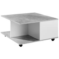 COUCHTISCH in Holzwerkstoff 70/70/36,5 cm  - Weiss/Grau, Modern, Holzwerkstoff/Kunststoff (70/70/36,5cm) - MID.YOU