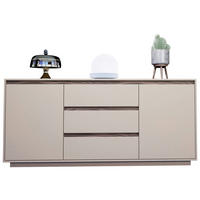 SIDEBOARD Nussbaumfarben, Kaschmir   - Kaschmir/Nussbaumfarben, Design, Holzwerkstoff (190cm) - Stylife