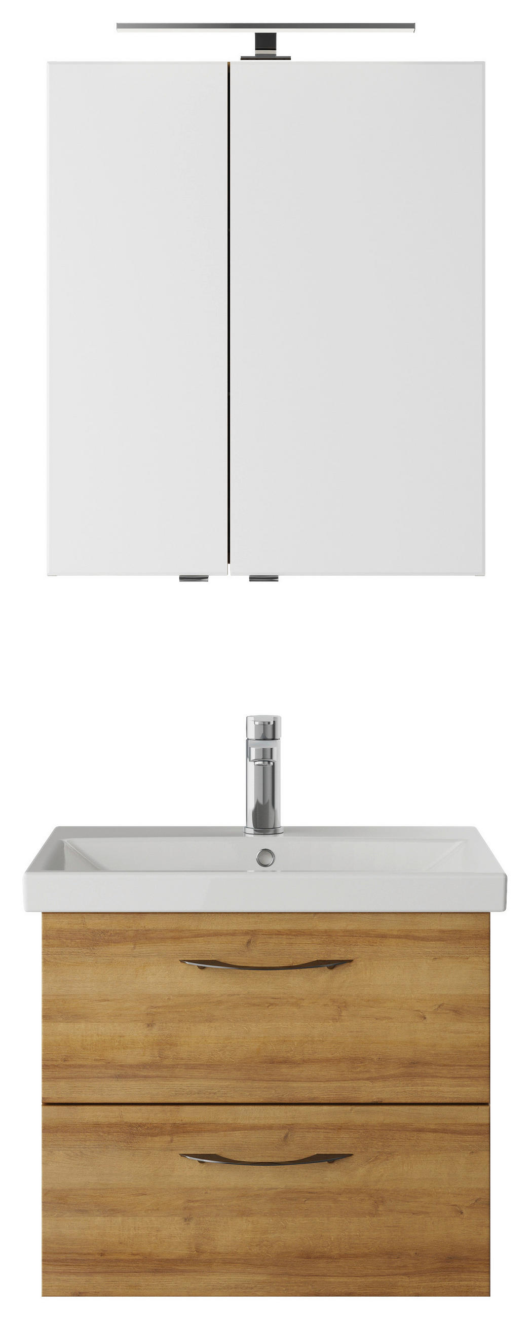 BADEZIMMER  in 60 cm  - Eichefarben/Weiß, KONVENTIONELL, Holzwerkstoff (60cm) - Pelipal