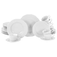 KOMBISERVICE Weiß Arianne Weiss 30-teilig 6 Personen  - Weiß, Basics, Keramik - Creatable