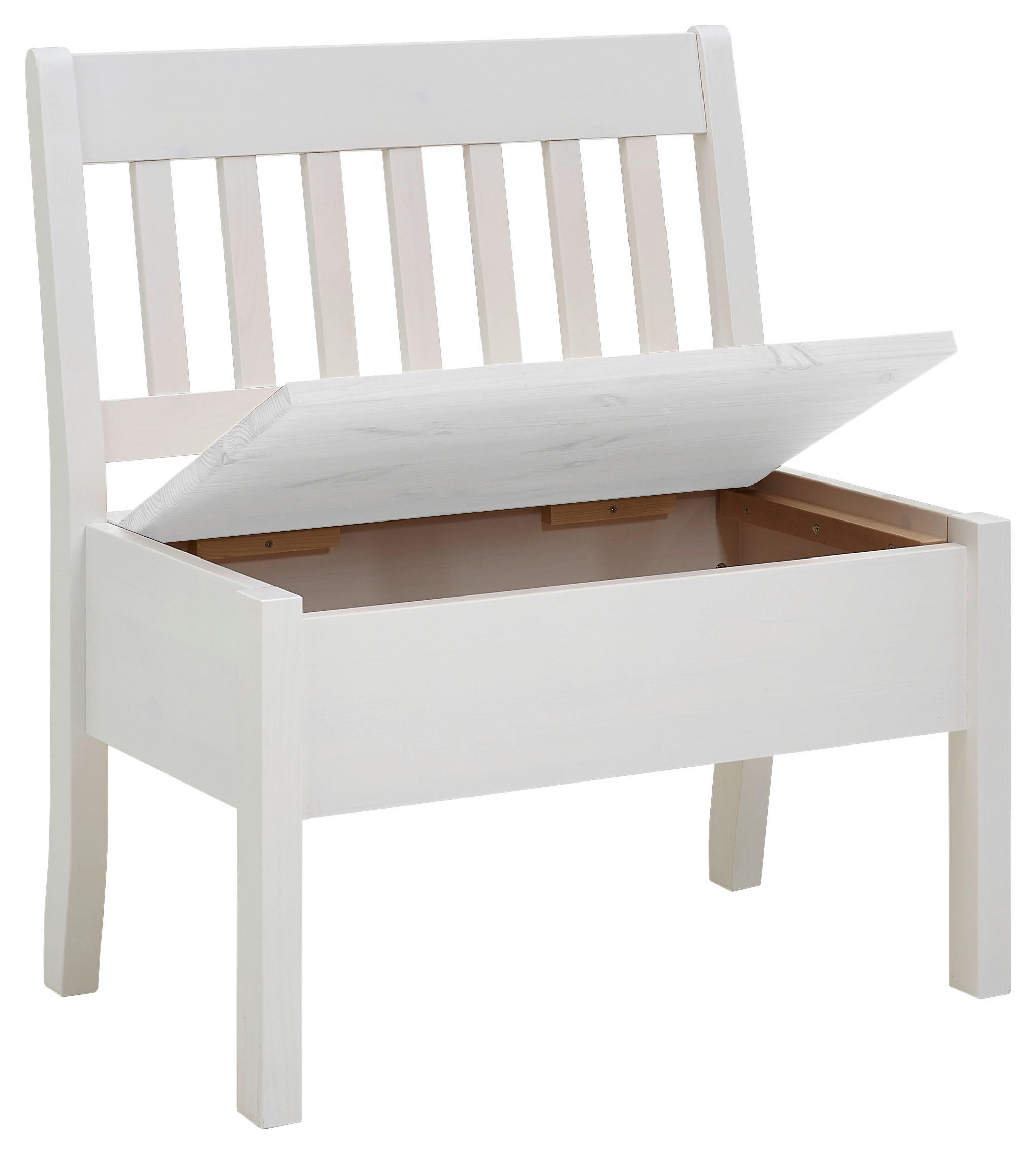Thumbnail - Boxxx Sitzbank, Weiß, Holz, Kiefer, massiv, 1-Sitzer, 83x93x58 cm, Truhe im Sitz, Holzmöbel, Sitzgelegenheiten Holz, Hol...